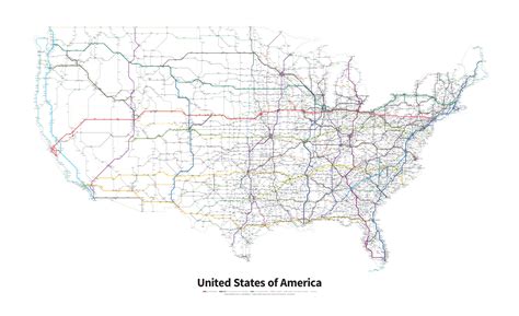 Highways Of The USA Transit Maps Store