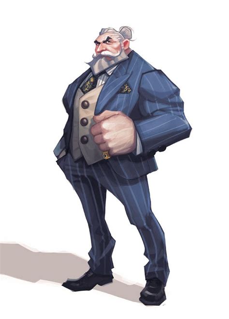 Artstation Mafia Boss Danny Yeo Character Illustration Character Design Male Character