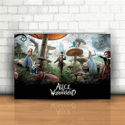 Placa Decorativa Alice no País das Maravilhas Inter Adesivos