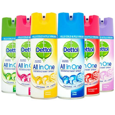 Sometimes, washing your hands and using hand sanitizers are not enough to keep the germs at bay. Dettol Disinfectant Spray VARIOUS FRAGRANCE 400ml British ...