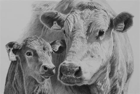 Images For Cow Head Pencil Drawing Animal Paintings Pencil