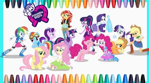 Pinkie pie #3 | cara menggambar dan mewarnai gambar kuda poni untuk anak. MY LITTLE PONY EQUESTRIA GIRLS MLP GIANT COLORING PAGES MEWARNAI KUDA PONI - YouTube