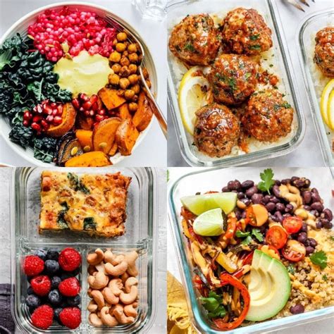 meal prep and meal ideas to pack up all nutritious
