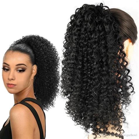 Kinky Curly Ponytail Extension Drawstring Ponytail Extensions Long