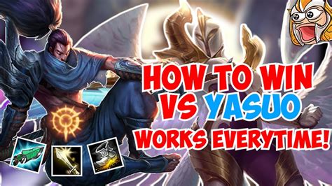 How To Win Vs Yasuo As Kayle Works Everytime Kayle 1v9 Youtube