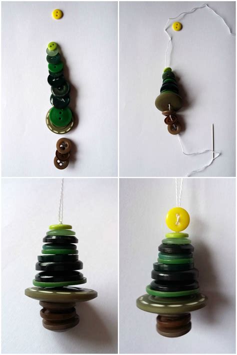 How To Make Button Christmas Tree Decorations Birch And Button Best