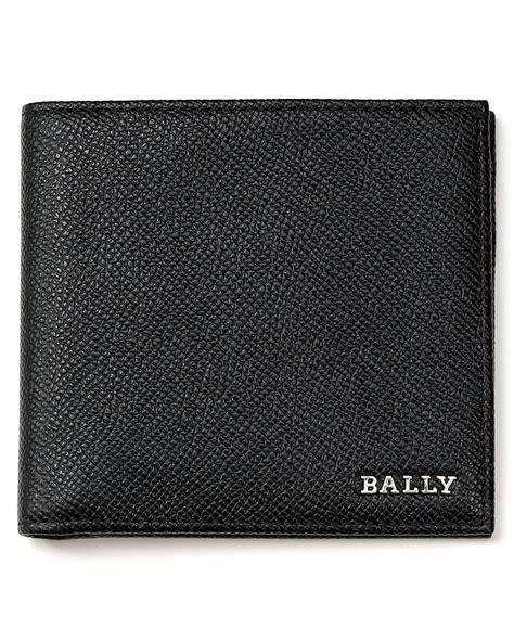 Bally Bi Fold Id Wallet In Black For Men Lyst