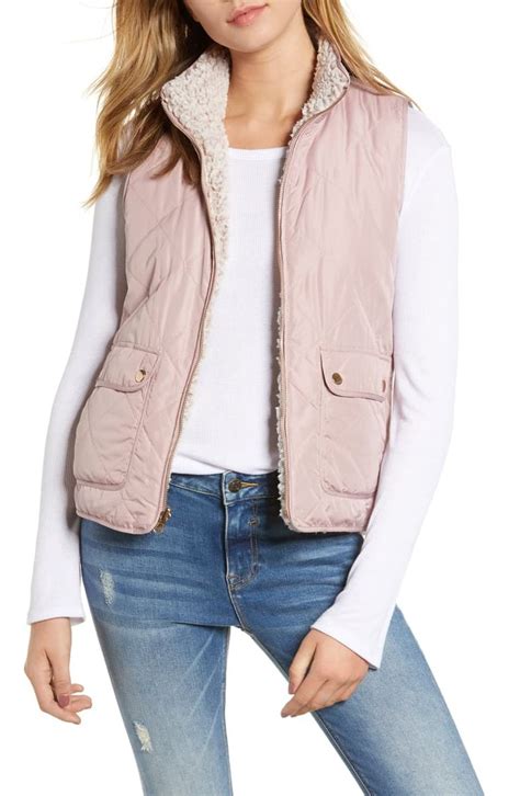 Thread And Supply Reversible Fleece Lined Quilted Vest Nordstrom