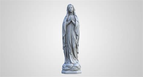 Estatua De La Virgen María Modelo 3d 39 Max Fbx Obj C4d