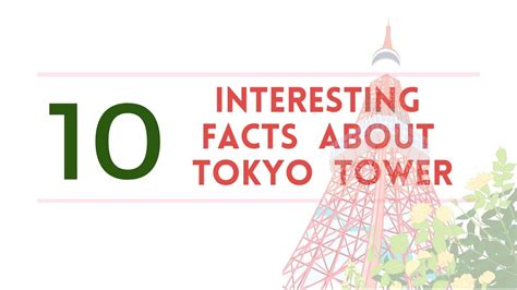 10 Interesting Facts About Tokyo Tower Youtube