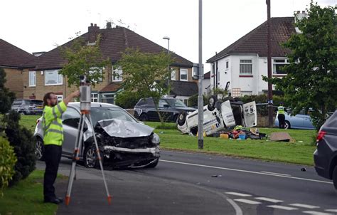 9 Images Show Crumpled Cars In Serious Leeds Crash After Police Chase