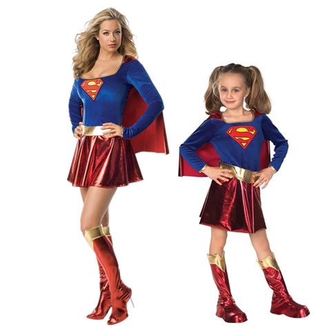 Halloween Party Ladies Superwomen Superman Superhero Fancy Dress Wonder Women Super Girl Costume