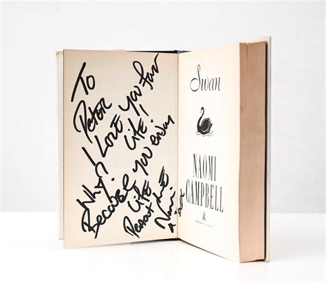 signed edition of naomi campbell s novel swan for sale at 1stdibs