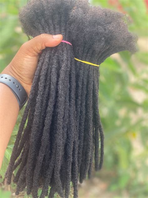 Human Hair Dreadlocks Extensions 100 Afro Kinky Dreadlocks Etsy