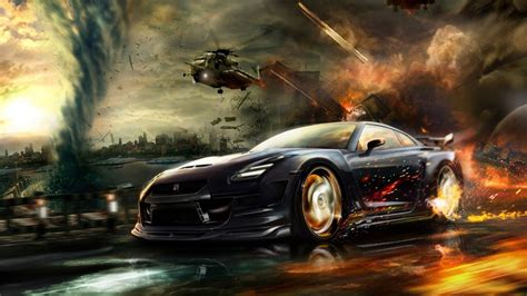Garena free fire mod game is really popular shooting action mod game. Fantasy Racing Car With Fire on Wheel | HD Other Cars ...
