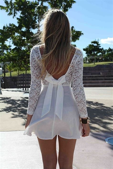 Fashion Inspiration Cute White Summer Dress Too Short But Very Cute