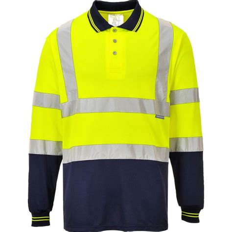 Hi Vis Two Tone Long Sleeved Polo S279 Portwest