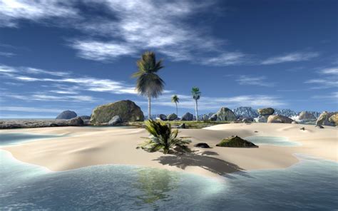 Free Download 1680x1050 3d Beach Desktop Pc And Mac Wallpaper