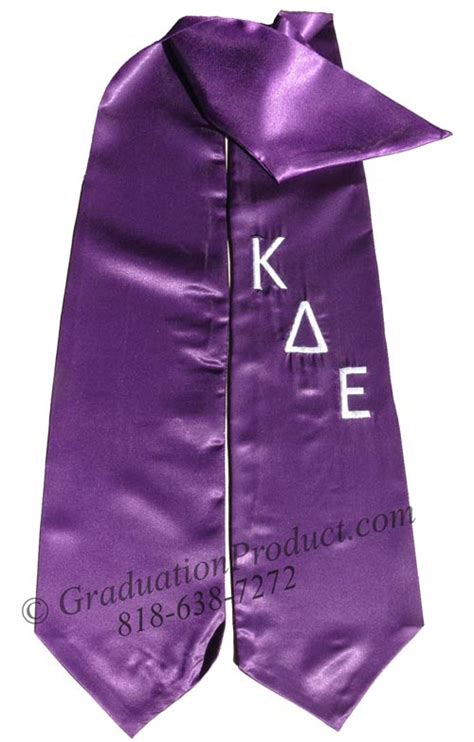 Kappa Delta Epsilon Greek Custom Stole For Graduation