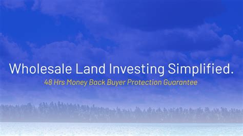 wholesale land buyer protection  york land  sale  owner www