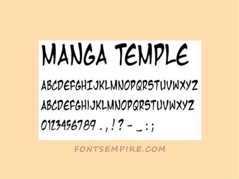 Manga Font Free Download Fonts Empire