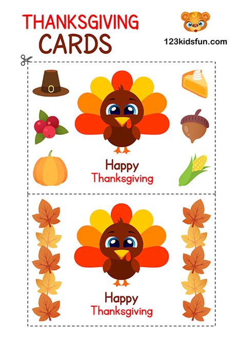 Free Thanksgiving Printables 123 Kids Fun Apps