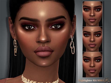 Strobe Highlighter The Sims 4 Skin Sims 4 Cc Makeup Sims 4 Cc Skin