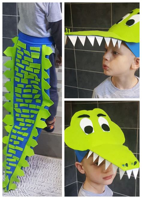 Kids Crocodile Costume Animal Jungle Book Week Day Zoo Boys Fancy Dress
