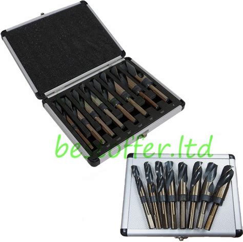 8pc Hss Cobalt Silver And Deming Drill Bits Set Large Size