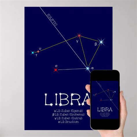 Zodiac Constellation Libra Poster Zazzle