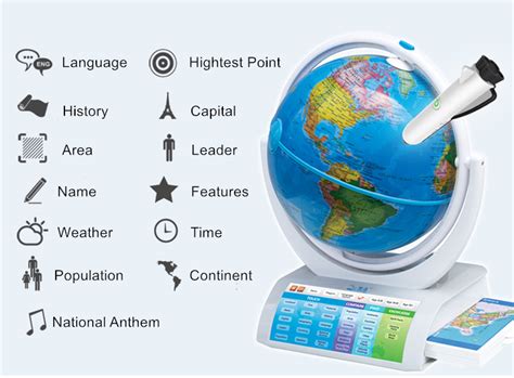 Dipper Smart Ar Globe With Wireless Learning Pen For Geography