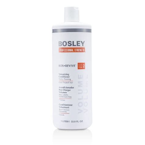 When i got my new bottle, i noticed the shampoo was now clear (compared to the cloudy gray/green of the previous version). Bosley Professional Strength Bos Revive Volumizing ...