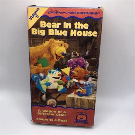 Bear In The Big Blue House Volume 5 Vhs 1999 Slipsleeve Case Rare