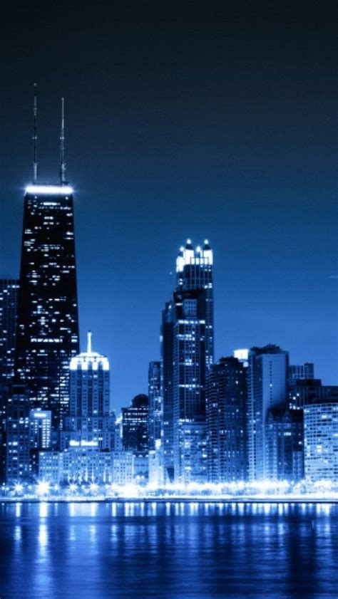 Free Download Download Cityscapes Chicago Night Lights Urban