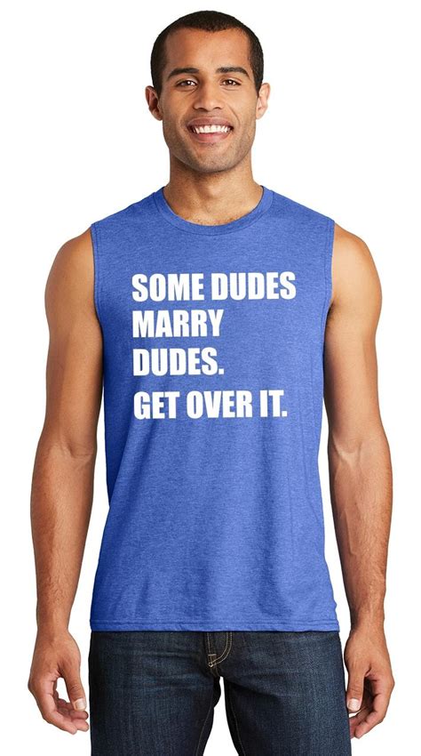 Mens Some Dudes Marry Dudes Muscle Tank Gay Lgbt Shirt Ebay