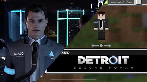 Minecraft Detroit Become Human Skin Pack Youtube