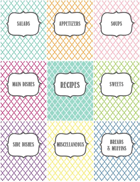 Do you abstain yourself from your favourite foods just because you have diabetes? Recipe Binder Printables by Melanie Gets Married: organize ...