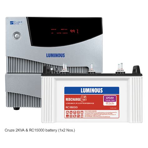 Luminous Optimus 23002kva Inverter With Red Charge Rc15000 120ah
