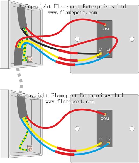 How To Wire A Double Switch Two Separate Lights Diagram Uk