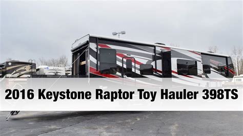 2016 Keystone Raptor Toy Hauler 398ts Fifth Wheel Youtube