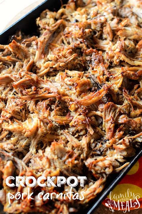 Heat the vegetable oil in a large dutch oven over high heat. CROCKPOT PORK CARNITAS - Family Fresh Meals