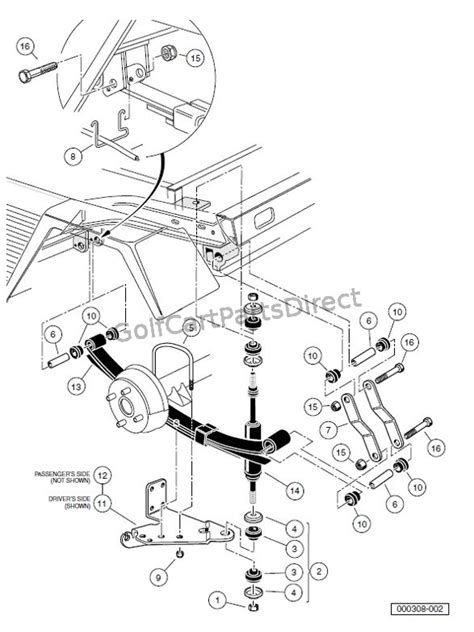 REAR SUSPENSION - GASOLINE TURF/CARRYALL 2, CARRYALL 2 ...