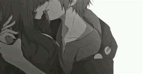 Hug Anime Couple Feelings Romantic Deep Affection