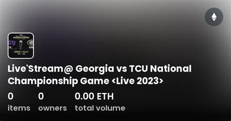Livestream Georgia Vs Tcu National Championship Game Collection