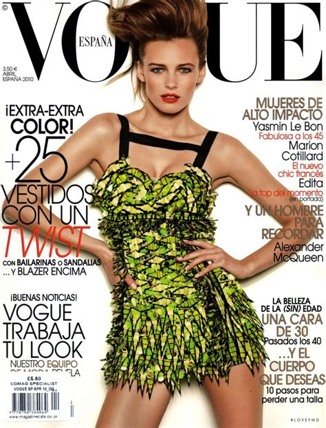 Cover Of Vogue Spain With Edita Vilkeviciute April 2010 Id10020