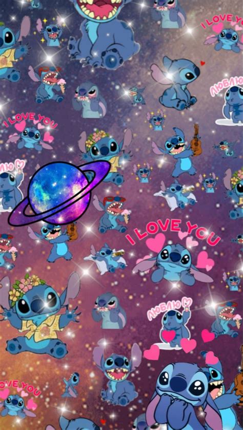 Stitch Themed Wallpaper 0cf