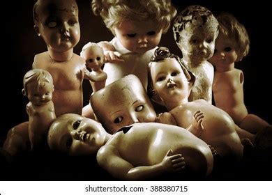 Vintage Dolls Heads Horror Creepy Macabre Stock Photo Shutterstock