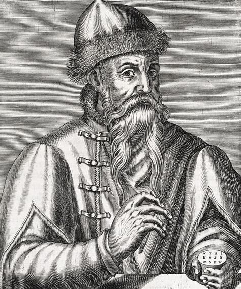 Johannes Gutenberg German Printer Stock Image C0170666 Science