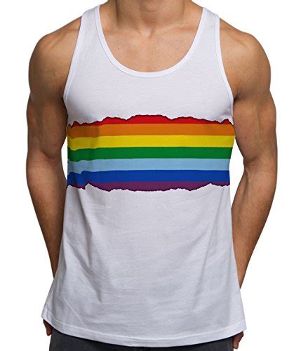 Clothing Shoes Accessories Gay Pride And Proud Ripped Paper Rainbow Flag Lgbt Mens Low Cut