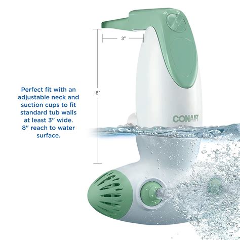 buy conair portable bath spa with dual jets for tub bath spa jet for tub creates soothing